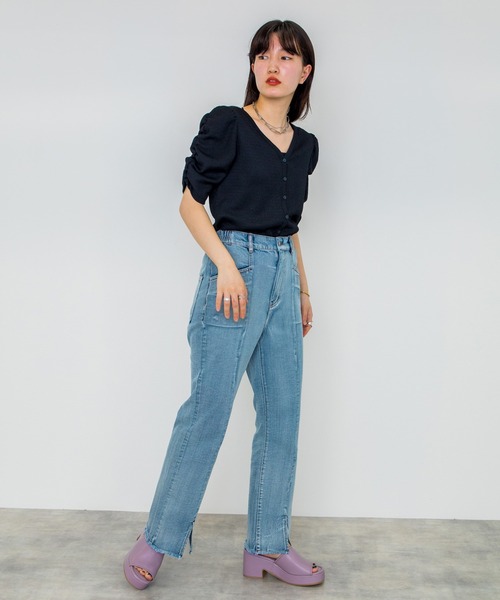 w closet（ダブルクローゼット）の「厚底ミュール（サンダル・レディース・ホワイト/ブラック/ラベンダー・M/L）」の13枚目の写真