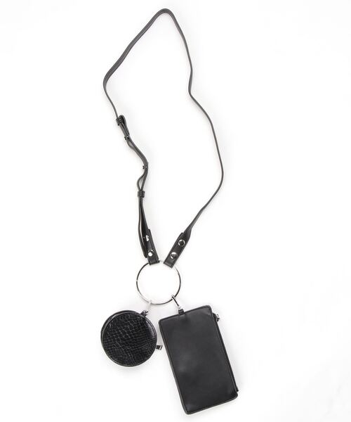 AS KNOW AS plus(アズノゥアズプラス)の「☆リングハンドショルダーポーチバッグ 【ZOZOTOWN限定アイテム】(ショルダーバッグ・レディース・アイボリー/ブラック/ブルーグレー/オレンジ/オレンジ系/サックスブルー/グレイッシュベージュ/レオパード/グリーン/シルバー/ピンク・FREE)」の15枚目の写真