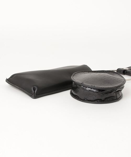 AS KNOW AS plus(アズノゥアズプラス)の「☆リングハンドショルダーポーチバッグ 【ZOZOTOWN限定アイテム】(ショルダーバッグ・レディース・アイボリー/ブラック/ブルーグレー/オレンジ/オレンジ系/サックスブルー/グレイッシュベージュ/レオパード/グリーン/シルバー/ピンク・FREE)」の16枚目の写真