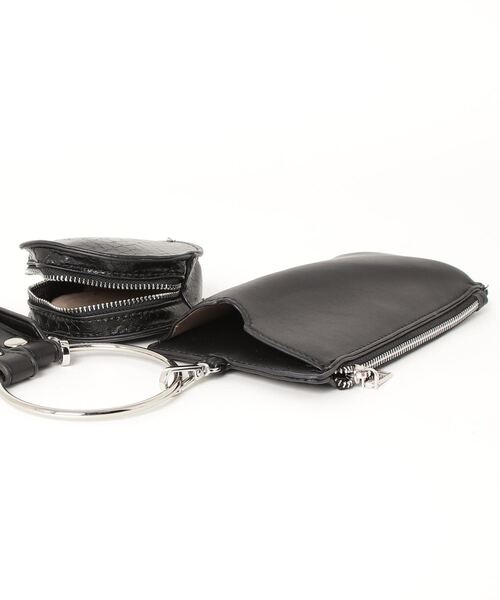 AS KNOW AS plus(アズノゥアズプラス)の「☆リングハンドショルダーポーチバッグ 【ZOZOTOWN限定アイテム】(ショルダーバッグ・レディース・アイボリー/ブラック/ブルーグレー/オレンジ/オレンジ系/サックスブルー/グレイッシュベージュ/レオパード/グリーン/シルバー/ピンク・FREE)」の17枚目の写真