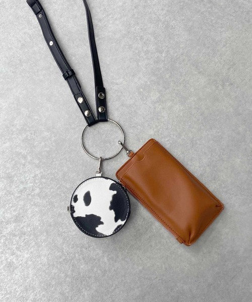 AS KNOW AS plus(アズノゥアズプラス)の「☆リングハンドショルダーポーチバッグ 【ZOZOTOWN限定アイテム】(ショルダーバッグ・レディース・アイボリー/ブラック/ブルーグレー/オレンジ/オレンジ系/サックスブルー/グレイッシュベージュ/レオパード/グリーン/シルバー/ピンク・FREE)」の9枚目の写真