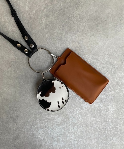 AS KNOW AS plus(アズノゥアズプラス)の「☆リングハンドショルダーポーチバッグ 【ZOZOTOWN限定アイテム】(ショルダーバッグ・レディース・アイボリー/ブラック/ブルーグレー/オレンジ/オレンジ系/サックスブルー/グレイッシュベージュ/レオパード/グリーン/シルバー/ピンク・FREE)」の13枚目の写真