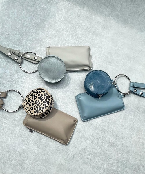 AS KNOW AS plus(アズノゥアズプラス)の「☆リングハンドショルダーポーチバッグ 【ZOZOTOWN限定アイテム】(ショルダーバッグ・レディース・アイボリー/ブラック/ブルーグレー/オレンジ/オレンジ系/サックスブルー/グレイッシュベージュ/レオパード/グリーン/シルバー/ピンク・FREE)」の20枚目の写真