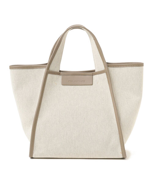 Demi-Luxe BEAMS(デミルクス ビームス)の「FEEL AND TASTE / マルシェ キャンバス ミニトートバッグ(トートバッグ・レディース・ブラック/ベージュ・ONE SIZE)」の5枚目の写真