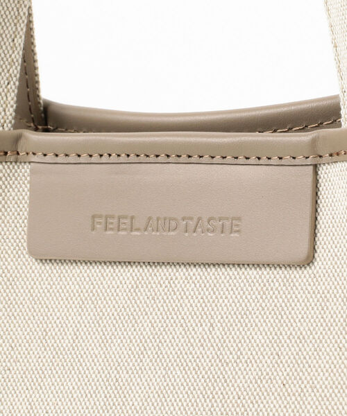 Demi-Luxe BEAMS(デミルクス ビームス)の「FEEL AND TASTE / マルシェ キャンバス ミニトートバッグ(トートバッグ・レディース・ブラック/ベージュ・ONE SIZE)」の16枚目の写真