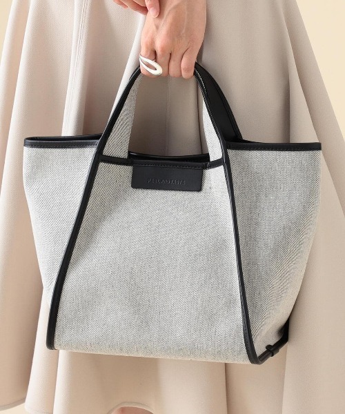 Demi-Luxe BEAMS(デミルクス ビームス)の「FEEL AND TASTE / マルシェ キャンバス ミニトートバッグ(トートバッグ・レディース・ブラック/ベージュ・ONE SIZE)」の20枚目の写真