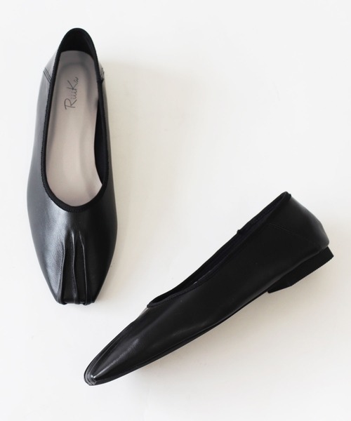 RiiiKa(リーカ)の「【RiiiKa/リーカ】スクエアトゥギャザーシューズ(パンプス・レディース・ブラック/ブラウン/アイボリー/ライトブラウン・LL/S/M/L)」の16枚目の写真