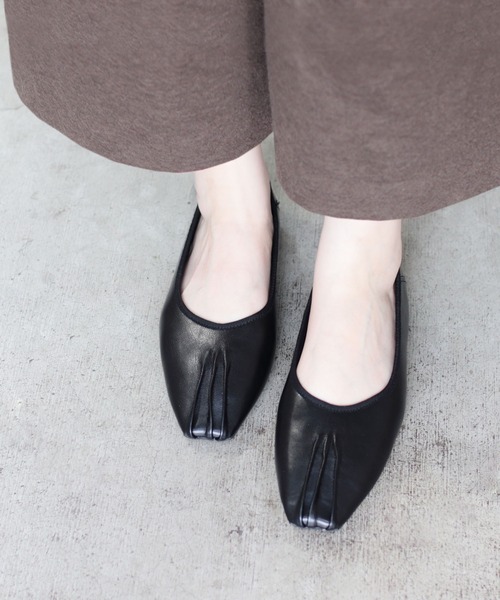 RiiiKa(リーカ)の「【RiiiKa/リーカ】スクエアトゥギャザーシューズ(パンプス・レディース・ブラック/ブラウン/アイボリー/ライトブラウン・LL/S/M/L)」の21枚目の写真