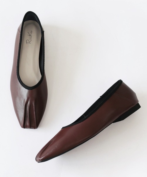 RiiiKa(リーカ)の「【RiiiKa/リーカ】スクエアトゥギャザーシューズ(パンプス・レディース・ブラック/ブラウン/アイボリー/ライトブラウン・LL/S/M/L)」の17枚目の写真