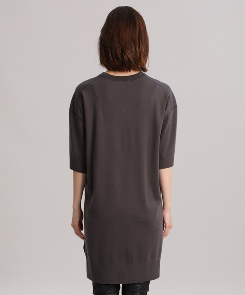 YVON(イヴォン)の「《YVON》ORGANIC COTTONチュニックニットソー(Tシャツ/カットソー・レディース・グレー/モカ・9号)」の12枚目の写真