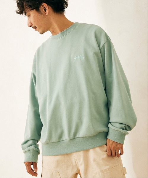 JOURNAL STANDARD relume(ジャーナルスタンダード レリューム)の「◆【StanRay×relume/スタンレイ】別注 シシュウ クルーネックスウェット(スウェット・メンズ・ナチュラル/グリーン・MEDIUM/LARGE/X-LARGE)」の6枚目の写真