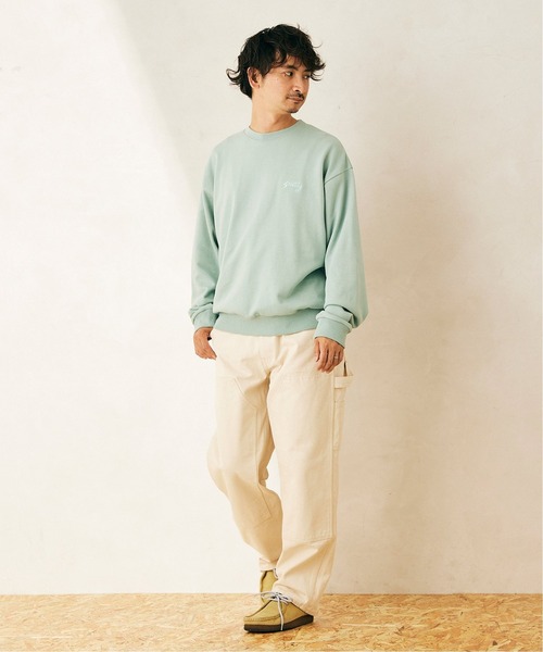 JOURNAL STANDARD relume(ジャーナルスタンダード レリューム)の「◆【StanRay×relume/スタンレイ】別注 シシュウ クルーネックスウェット(スウェット・メンズ・ナチュラル/グリーン・MEDIUM/LARGE/X-LARGE)」の4枚目の写真