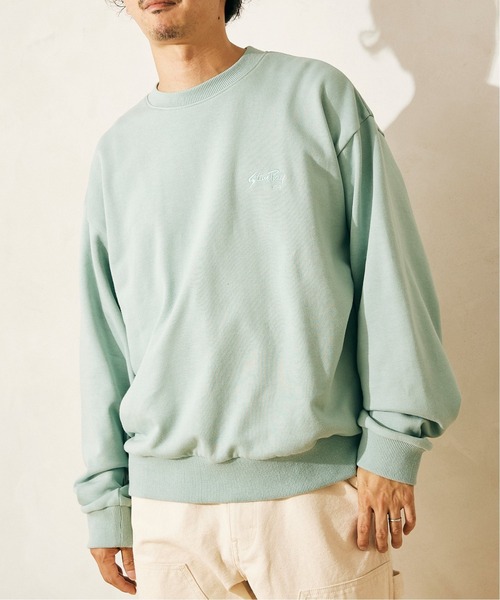 JOURNAL STANDARD relume(ジャーナルスタンダード レリューム)の「◆【StanRay×relume/スタンレイ】別注 シシュウ クルーネックスウェット(スウェット・メンズ・ナチュラル/グリーン・MEDIUM/LARGE/X-LARGE)」の5枚目の写真