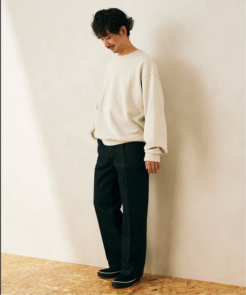 JOURNAL STANDARD relume(ジャーナルスタンダード レリューム)の「◆【StanRay×relume/スタンレイ】別注 シシュウ クルーネックスウェット(スウェット・メンズ・ナチュラル/グリーン・MEDIUM/LARGE/X-LARGE)」の10枚目の写真