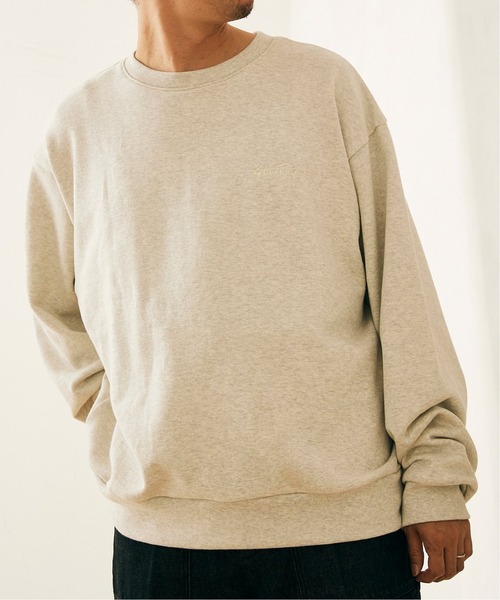 JOURNAL STANDARD relume(ジャーナルスタンダード レリューム)の「◆【StanRay×relume/スタンレイ】別注 シシュウ クルーネックスウェット(スウェット・メンズ・ナチュラル/グリーン・MEDIUM/LARGE/X-LARGE)」の11枚目の写真