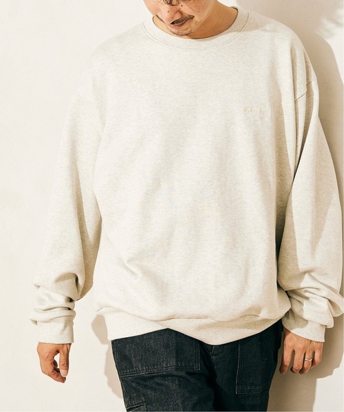 JOURNAL STANDARD relume(ジャーナルスタンダード レリューム)の「◆【StanRay×relume/スタンレイ】別注 シシュウ クルーネックスウェット(スウェット・メンズ・ナチュラル/グリーン・MEDIUM/LARGE/X-LARGE)」の12枚目の写真
