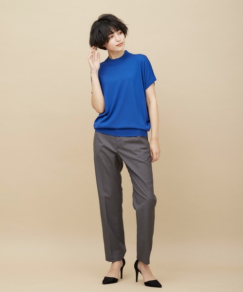 CLEARIMPRESSION (クリアインプレッション)の「TRサキソニーストレートパンツ(その他パンツ・レディース・チャコールグレー/モカ・11号/9号/7号)」の2枚目の写真