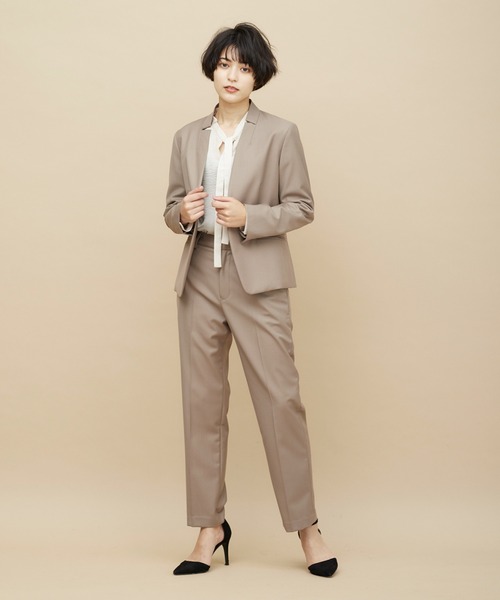 CLEARIMPRESSION (クリアインプレッション)の「TRサキソニーストレートパンツ(その他パンツ・レディース・チャコールグレー/モカ・11号/9号/7号)」の9枚目の写真