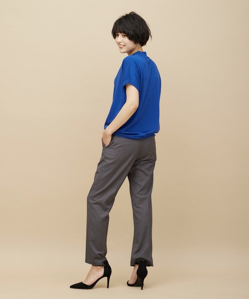 CLEARIMPRESSION (クリアインプレッション)の「TRサキソニーストレートパンツ(その他パンツ・レディース・チャコールグレー/モカ・11号/9号/7号)」の6枚目の写真