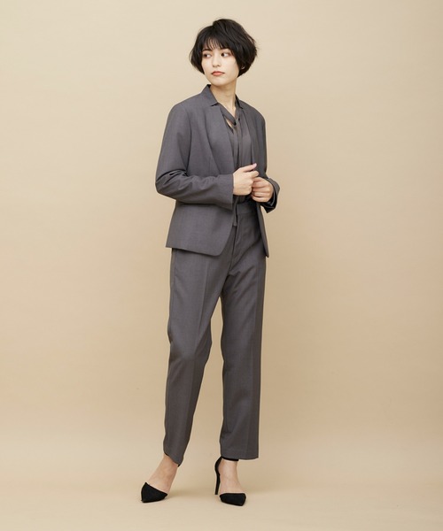 CLEARIMPRESSION (クリアインプレッション)の「TRサキソニーストレートパンツ(その他パンツ・レディース・チャコールグレー/モカ・11号/9号/7号)」の15枚目の写真