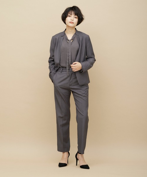 CLEARIMPRESSION (クリアインプレッション)の「TRサキソニーストレートパンツ(その他パンツ・レディース・チャコールグレー/モカ・11号/9号/7号)」の13枚目の写真