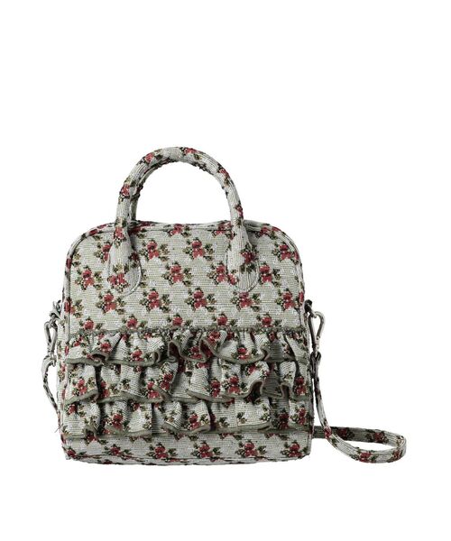 merry jenny（メリージェニー）の「ジャガードフリルショルダーbag（ショルダーバッグ・レディース・オレンジ/グリーン・FREE）」の8枚目の写真