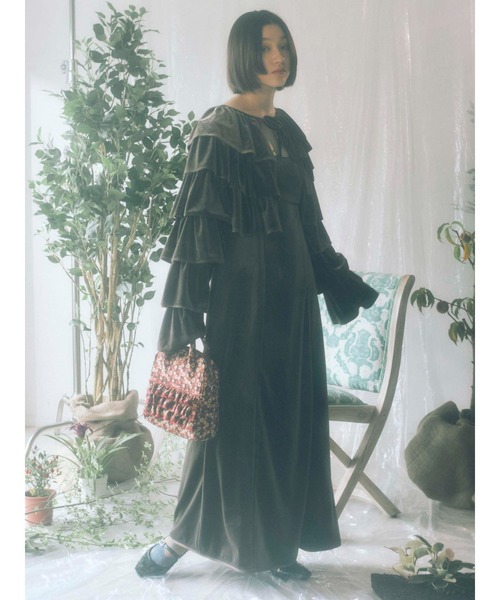 merry jenny（メリージェニー）の「ジャガードフリルショルダーbag（ショルダーバッグ・レディース・オレンジ/グリーン・FREE）」の20枚目の写真