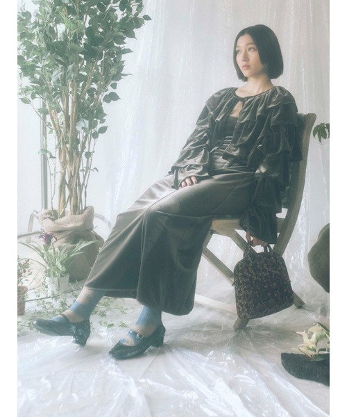 merry jenny（メリージェニー）の「ジャガードフリルショルダーbag（ショルダーバッグ・レディース・オレンジ/グリーン・FREE）」の21枚目の写真