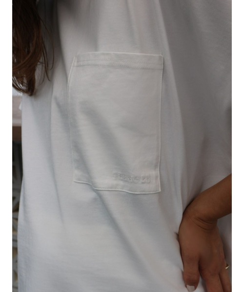 TRUNC(トランクエイティーエイト)の「Pocket Design Logo T-shirt(Tシャツ/カットソー・レディース・ホワイト/チャコールグレー/ブラック/ブラウン・FREE)」の18枚目の写真