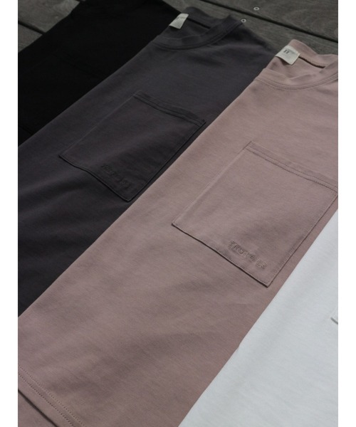 TRUNC(トランクエイティーエイト)の「Pocket Design Logo T-shirt(Tシャツ/カットソー・レディース・ホワイト/チャコールグレー/ブラック/ブラウン・FREE)」の8枚目の写真