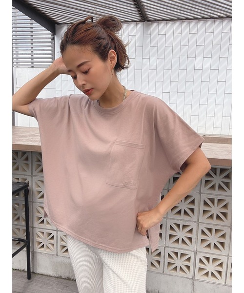 TRUNC(トランクエイティーエイト)の「Pocket Design Logo T-shirt(Tシャツ/カットソー・レディース・ホワイト/チャコールグレー/ブラック/ブラウン・FREE)」の11枚目の写真