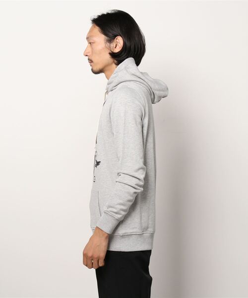 HYDROGEN(ハイドロゲン)の「《HYDROGEN/ハイドロゲン》カレッジパーカー/COLLEGE HOODIE(パーカー・メンズ・グレー・MEDIUM/LARGE/XX-LARGE/XX-SMALL/SMALL/X-SMALL/X-LARGE)」の3枚目の写真