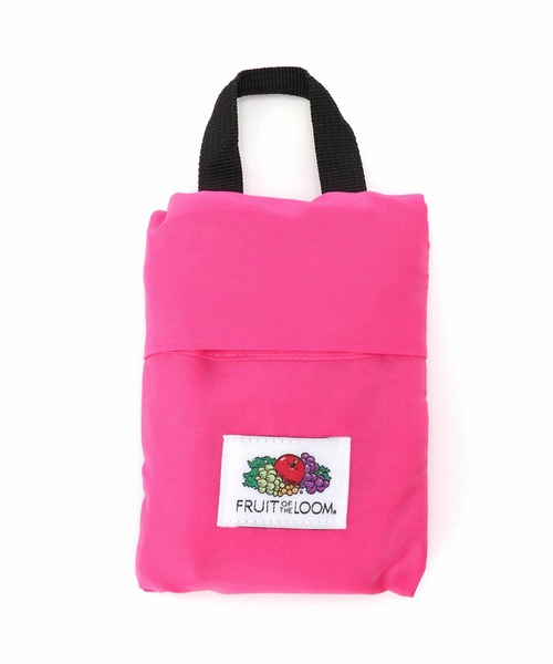 FRUIT OF THE LOOM(フルーツオブザルーム)の「【FRUIT OF THE LOOM】2WAY SHOPPING BAG/ショッピングバッグ(エコバッグ/サブバッグ・レディース・グリーン/イエロー/レッド/ブラック/ピンク/パープル・FREE)」の12枚目の写真