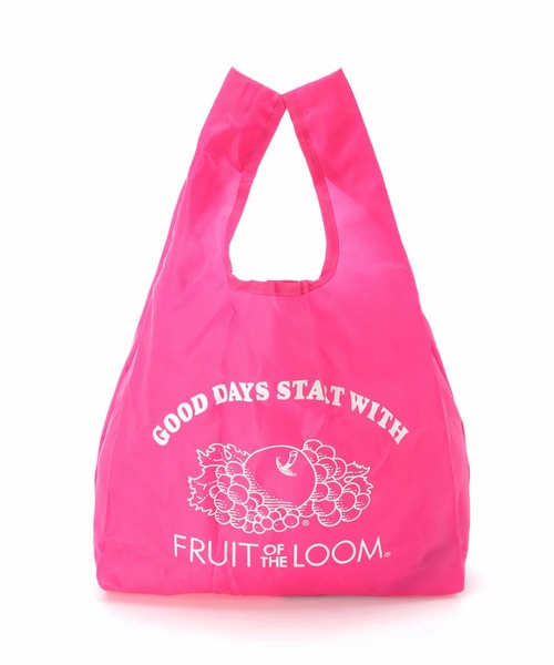 FRUIT OF THE LOOM(フルーツオブザルーム)の「【FRUIT OF THE LOOM】2WAY SHOPPING BAG/ショッピングバッグ(エコバッグ/サブバッグ・レディース・グリーン/イエロー/レッド/ブラック/ピンク/パープル・FREE)」の19枚目の写真