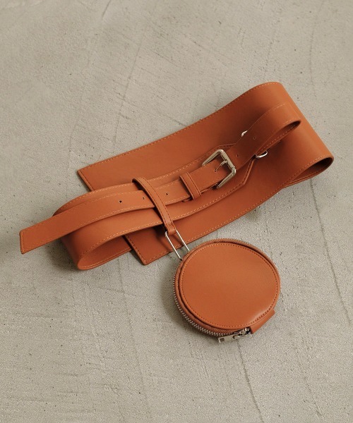 Bab（バブ）の「【WEB限定】ポーチセットウエストマークベルト（ベルト・レディース・ブラック/ベージュ/キャメル・ONESIZE）」の5枚目の写真