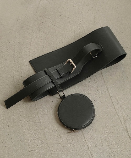 Bab（バブ）の「【WEB限定】ポーチセットウエストマークベルト（ベルト・レディース・ブラック/ベージュ/キャメル・ONESIZE）」の7枚目の写真