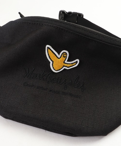 Mark Gonzales（マーク・ゴンザレス）の「Mark Gonzales/ﾏｰｸｺﾞﾝｻﾞﾚｽ ｳｴｽﾄﾊﾞｯｸﾞ（ボディバッグ/ウエストポーチ・メンズ・ブラック×ホワイト/ブラック・FREE）」の5枚目の写真