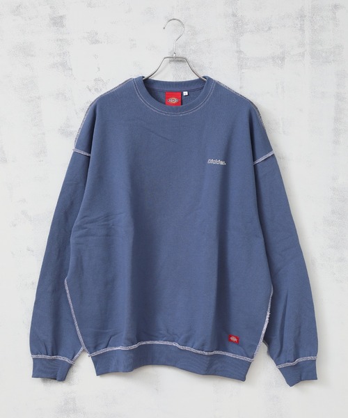 Dickies(ディッキーズ)の「【DICKIES/ディッキーズ】裏毛アウトリンキング ビッグシルエット トレーナー(スウェット・レディース・ラベンダー/ブラック/ホワイト/ブルー・L/M)」の20枚目の写真