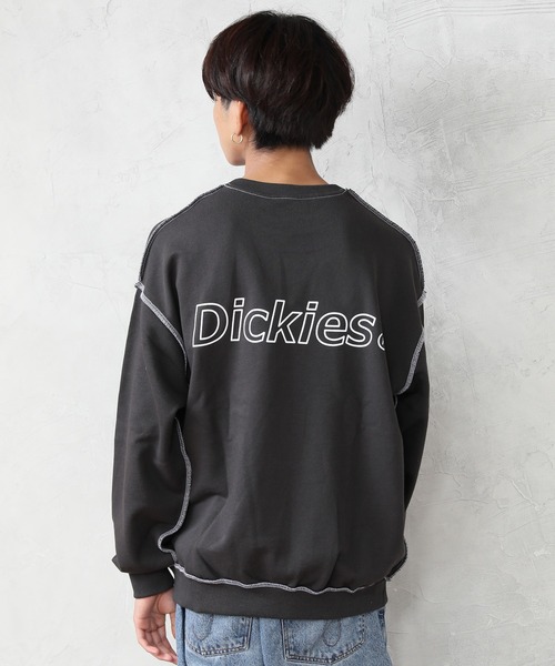 Dickies(ディッキーズ)の「【DICKIES/ディッキーズ】裏毛アウトリンキング ビッグシルエット トレーナー(スウェット・レディース・ラベンダー/ブラック/ホワイト/ブルー・L/M)」の19枚目の写真