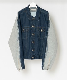 Wizzard ウィザード / WASHED DOCKING DENIM BLOUSON ウォッシュドドッキングデニムブルゾン