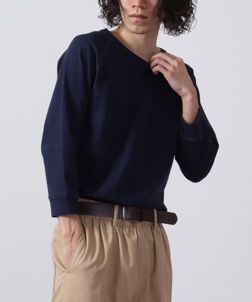 KRIFF MAYER（クリフメイヤー）の「ヘビーリップル7分袖T（Tシャツ/カットソー・メンズ・レッド/ネイビー/グレー/オフホワイト/ブラック/グレー系その他/ホワイト系その他/ブラック系その他/グレー系その他2/ネイビー系・M/L/S/XL）」の9枚目の写真