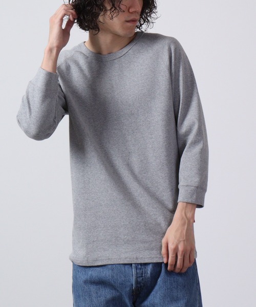 KRIFF MAYER（クリフメイヤー）の「ヘビーリップル7分袖T（Tシャツ/カットソー・メンズ・レッド/ネイビー/グレー/オフホワイト/ブラック/グレー系その他/ホワイト系その他/ブラック系その他/グレー系その他2/ネイビー系・M/L/S/XL）」の7枚目の写真