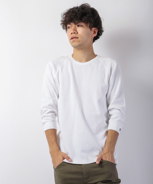 KRIFF MAYER（クリフメイヤー）の「ヘビーリップル7分袖T（Tシャツ/カットソー・メンズ・レッド/ネイビー/グレー/オフホワイト/ブラック/グレー系その他/ホワイト系その他/ブラック系その他/グレー系その他2/ネイビー系・M/L/S/XL）」の2枚目の写真