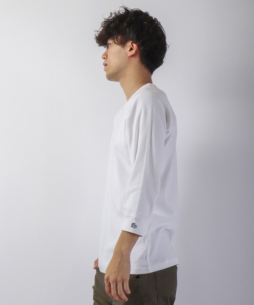 KRIFF MAYER（クリフメイヤー）の「ヘビーリップル7分袖T（Tシャツ/カットソー・メンズ・レッド/ネイビー/グレー/オフホワイト/ブラック/グレー系その他/ホワイト系その他/ブラック系その他/グレー系その他2/ネイビー系・M/L/S/XL）」の14枚目の写真