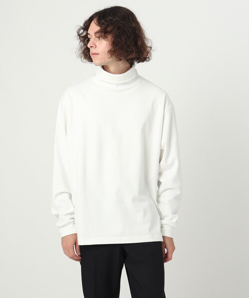tk.TAKEO KIKUCHI（ティーケータケオキクチ）の「◆モイスチャースムース タートルネック（Tシャツ/カットソー・メンズ・ホワイト/ブラック/グレー・01/02/03）」の2枚目の写真