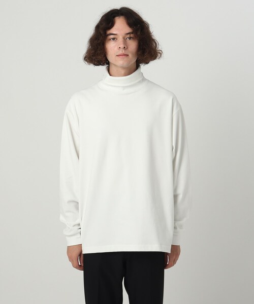 tk.TAKEO KIKUCHI（ティーケータケオキクチ）の「◆モイスチャースムース タートルネック（Tシャツ/カットソー・メンズ・ホワイト/ブラック/グレー・01/02/03）」の6枚目の写真