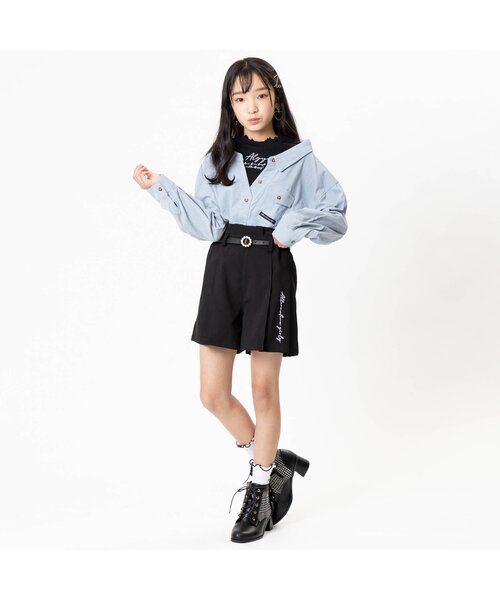 algy（アルジー）の「りぼん付きメロークルーソックス（ソックス/靴下・キッズ・ブラック/オフホワイト/ピンク・21/24）」の6枚目の写真