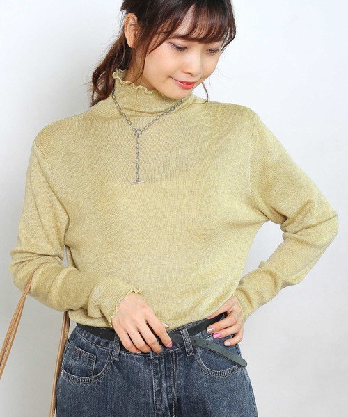 Crisp yours（クリスプユアーズ）の「【WEB限定】メロウソフトTシャツ（Tシャツ/カットソー・レディース・ベージュ/イエロー/グリーン・FREE）」の3枚目の写真