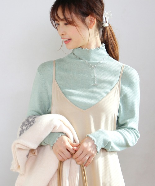 Crisp yours（クリスプユアーズ）の「【WEB限定】メロウソフトTシャツ（Tシャツ/カットソー・レディース・ベージュ/イエロー/グリーン・FREE）」の18枚目の写真