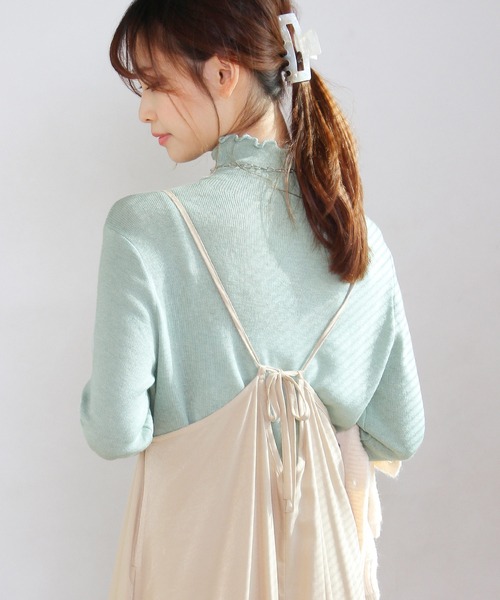 Crisp yours（クリスプユアーズ）の「【WEB限定】メロウソフトTシャツ（Tシャツ/カットソー・レディース・ベージュ/イエロー/グリーン・FREE）」の19枚目の写真